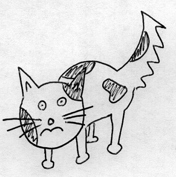 Коты на рисунках